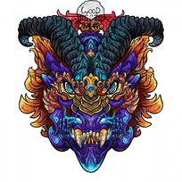 Drewniane Puzzle Magiczny Smok A4