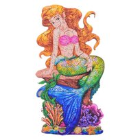 Drewniane Puzzle Mała Syrenka A3