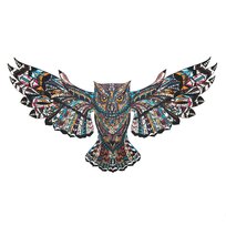 Drewniane Puzzle SKRZYDLATA SOWA S