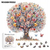 Drewniane puzzle Wooden Puzzle Drzewo życia Duży Format A3 180 el