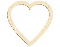Drewniane serduszko Ozdoby do decoupage 6x6cm Obręcz Baza do makramy SERCE
