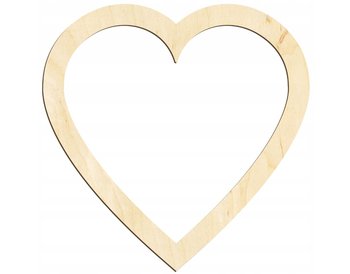 Drewniane serduszko Ozdoby do decoupage 6x6cm Obręcz Baza do makramy SERCE - Inna marka