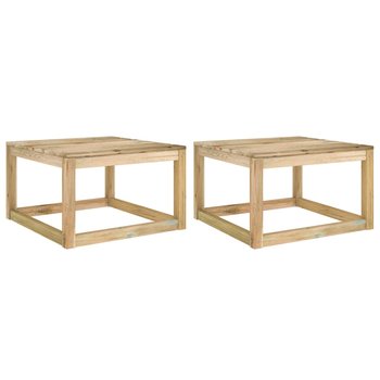 Drewniane stoliki ogrodowe z palet - 60x60x36.5 cm / AAALOE - Inny producent