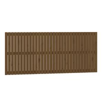 Drewniane wezgłowie łóżka - miodowy brąz, 204x3x90