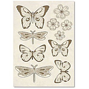 Drewniane wycinanki A5 size - Butterflies - Stamperia