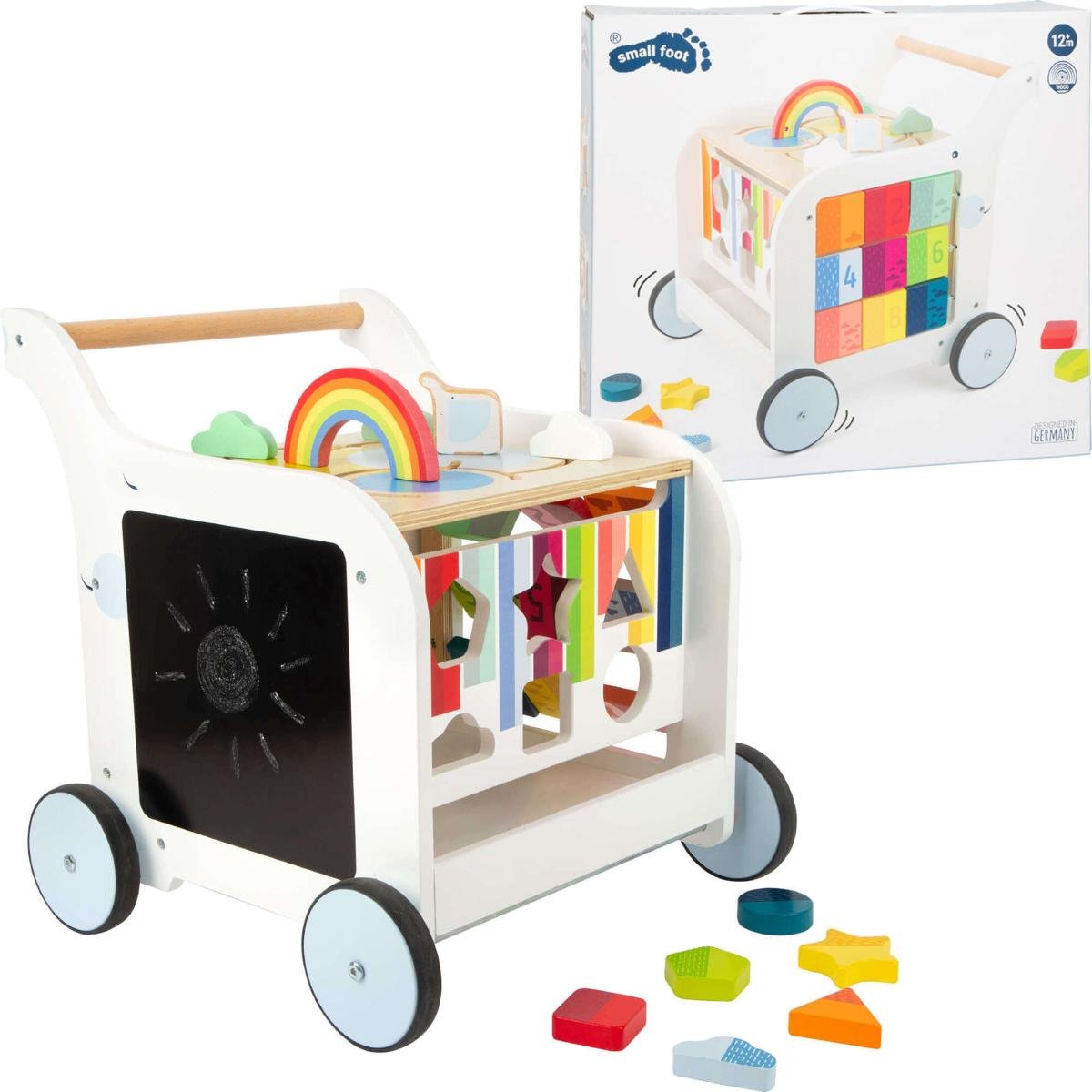 Drewniany edukacyjny chodzik pchacz kostka edukacyjna sorter tablica ...