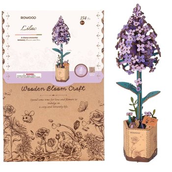 Drewniany kwiat DIY Bez - Robotime