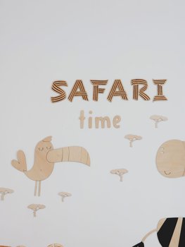Drewniany Napis na ścianę Safari Time - Cut It Now