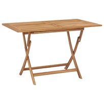 Drewniany stół tekowy z wykończeniem wodnym, 120x7 / AAALOE