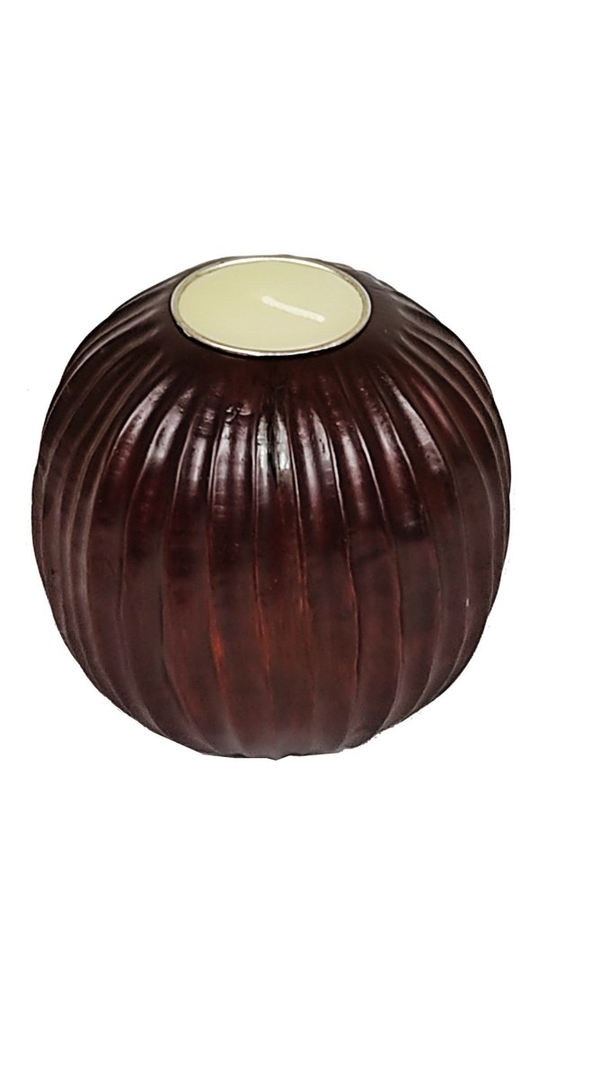 Drewniany świecznik na podgrzewacze, TYP: ball tealight