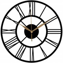 Drewniany Zegar Ścienny Rzymski Motyw Design Modna Dekoracja Zegar 35 cm