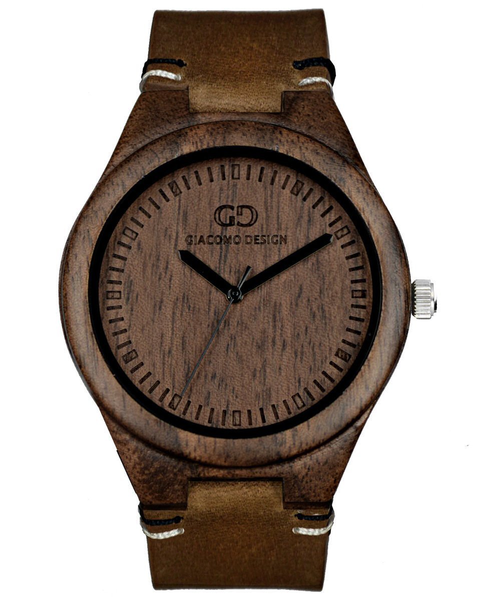 Фото - Наручний годинник Giacomo Design Drewniany zegarek  GD08012 Orzech 