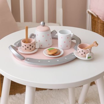 Drewniany zestaw do herbaty lub kawy dla dzieci – 15 elementów, Montessori - Inna marka