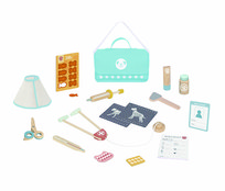 Drewniany zestaw weterynaryjny w walizce – Mały weterynarz