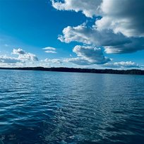 Drifting Clouds Misty Lake