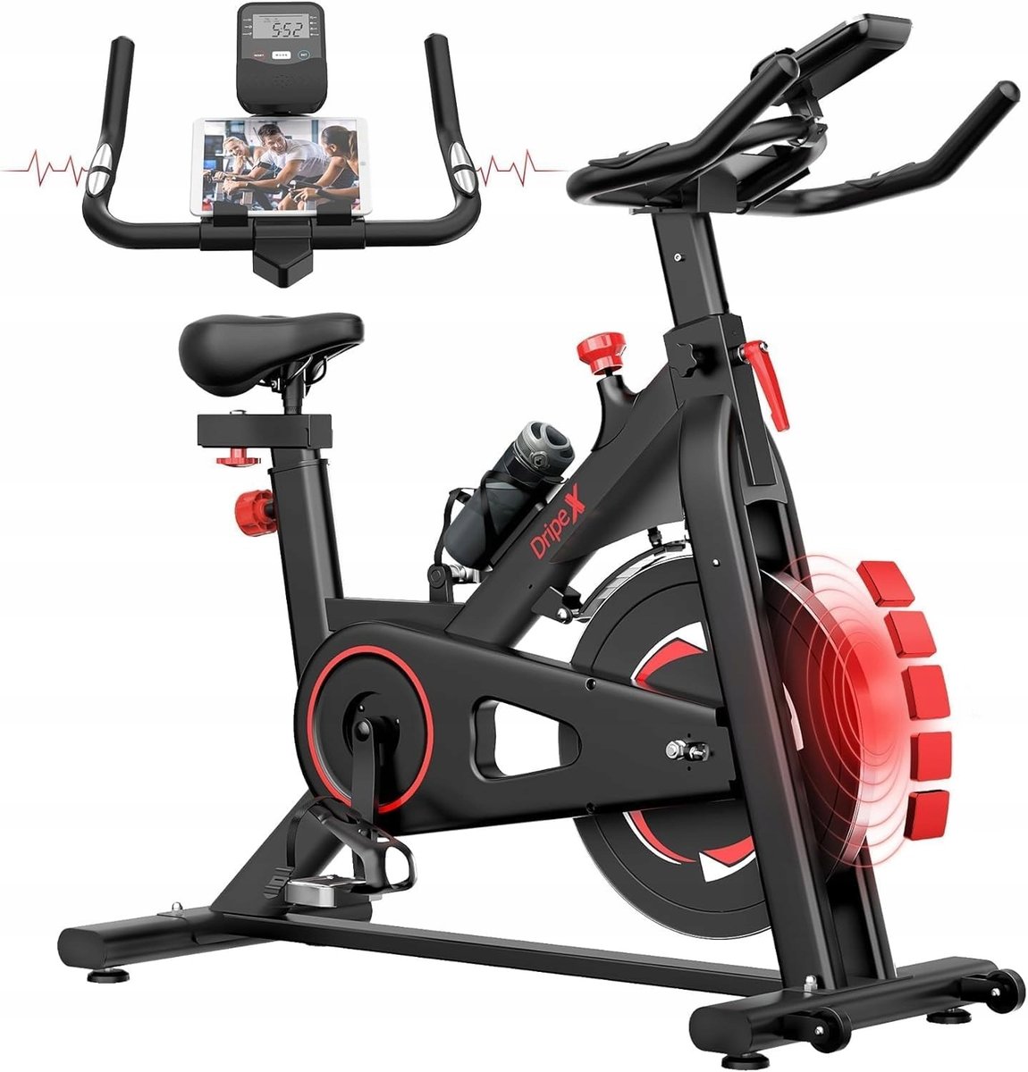 Dripex Rower treningowy magnetyczny 150 kg monitor LCD nowy - Inna ...