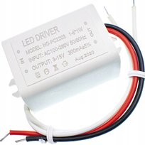 DRIVER LED 5W 300mA 3 - 18V zasilacz 1 - 5W