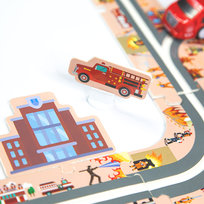 Droga - Tor Dla Samochodów Straż - Puzzle 44 el.