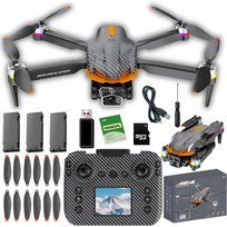 Dron Ae4 Pro 2 Kamery Silniki Bezszczotkowe Diody Led Zabawka Karta Sd 8Gb