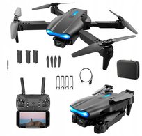 DRON E99 PRO MAX 2 KAMERY UNIKANIE PRZESZKÓD WIFI 3BATERIE ZABAWKA