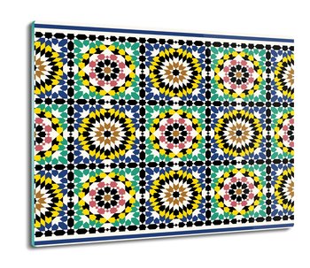 druk osłona do kuchenki Mozaika kwiaty wzór 60x52, ArtprintCave - ArtPrintCave