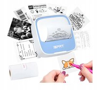 Drukarka etykiet i naklejek termiczna mini Bluetooth przenośna bez tuszu