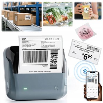 Drukarka termiczna etykiet samoprzylepnych Niimbot B4 aplikacja Bluetooth - Inny producent