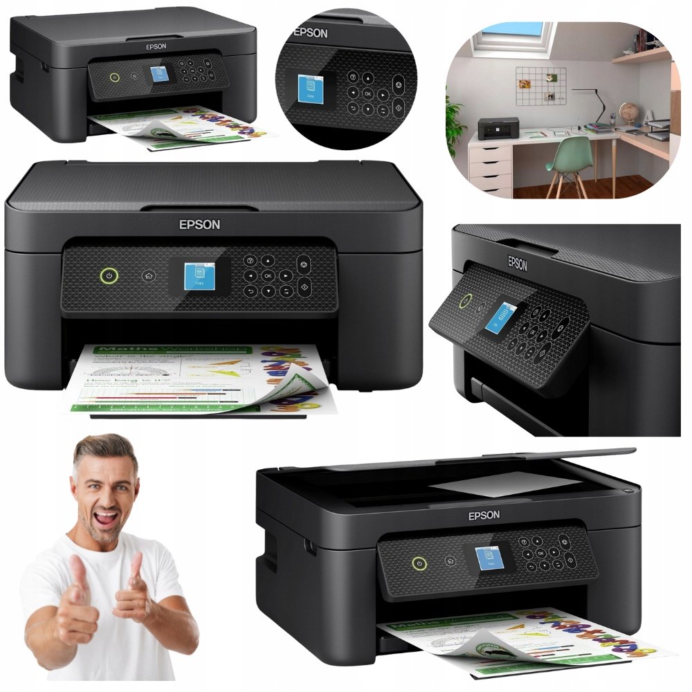 brak danych DRUKARKA WIELOFUNKCYJNA EPSON ATRAMENTOWA KOLOROWA 3W1 XP 3200 DRUK KOLOR