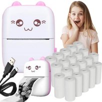 Drukuś Mini Drukarka Termiczna Aparat natychmiastowy papier rolki 21 ROLEK