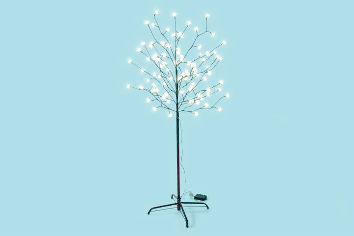 Drzewko świąteczne JOYLIGHT 96 LED, ciepłe białe, 1,5 m