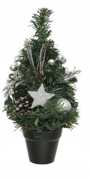 Drzewko Świąteczne W Doniczce Choinka Odcienie Srebra 30 Cm - Kaemingk