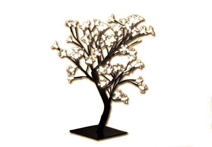 Drzewko świecące JOYLIGHT, 64 diody led, 45 cm, barwa biała ciepła