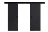 Drzwi przesuwne naścienne WERDI DUO 132 z maskownicą grafitowe