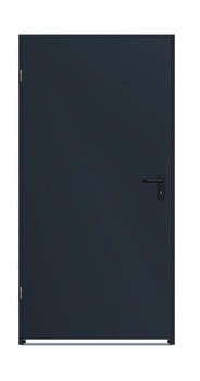 Drzwi stalowe zewnętrzne techniczne 80x200cm antracyt - brak danych