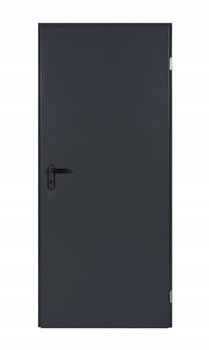 Drzwi stalowe zewnętrzne techniczne 90x200 cm antracyt - Psb