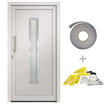 Drzwi zewnętrzne aluminiowe białe 98x190cm