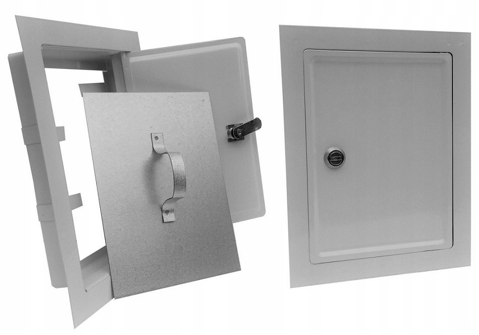 DRZWICZKI KOMINOWE BIAŁE 155*205MM ŚREDNIE - DK 07 MA-BIA-Zdjęcie-0