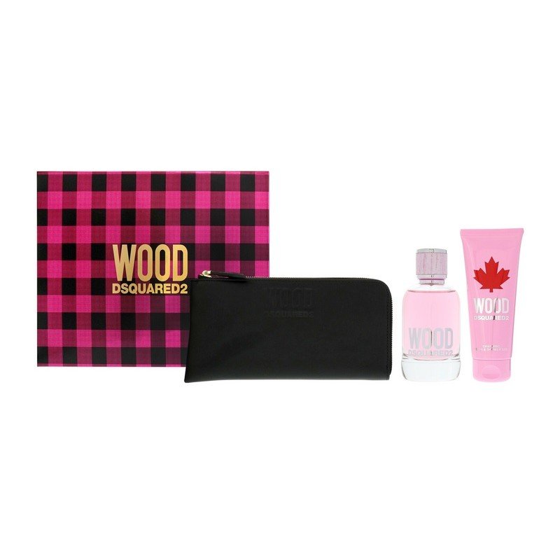 Фото - Жіночі парфуми Dsquared2 Dsquared 2, Wood Pour Femme, zestaw kosmetyków + portfel, 2 szt. 