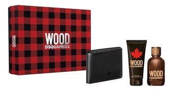 Dsquared2, Wood Pour Homme, zestaw kosmetyków, 2 szt. + portfel - Dsquared2