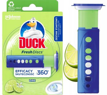 Duck Fresh Discs Lime - Żelowy Krążek Do Toalety 36ml + Aplikator - Duck