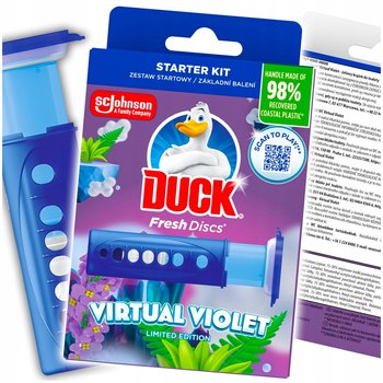 Duck Fresh Discs Virtual Violet - Żelowy Krążek Do Toalety 36ml + Aplikator - Duck