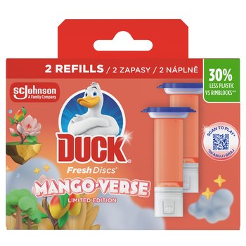 DUCK FRESH DISCS ŻELOWY KRĄŻEK DO WC MANGO VERSE 2 X 36 ML - Duck