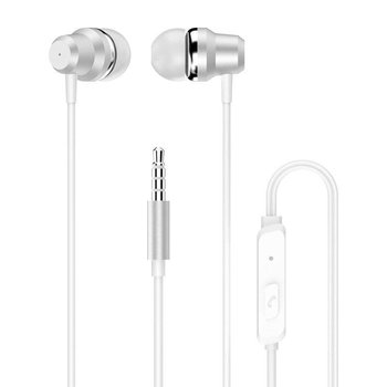 Dudao dokanałowe słuchawki zestaw słuchawkowy z pilotem i mikrofonem 3,5 mm mini jack biały (X10 Pro white) - Dudao