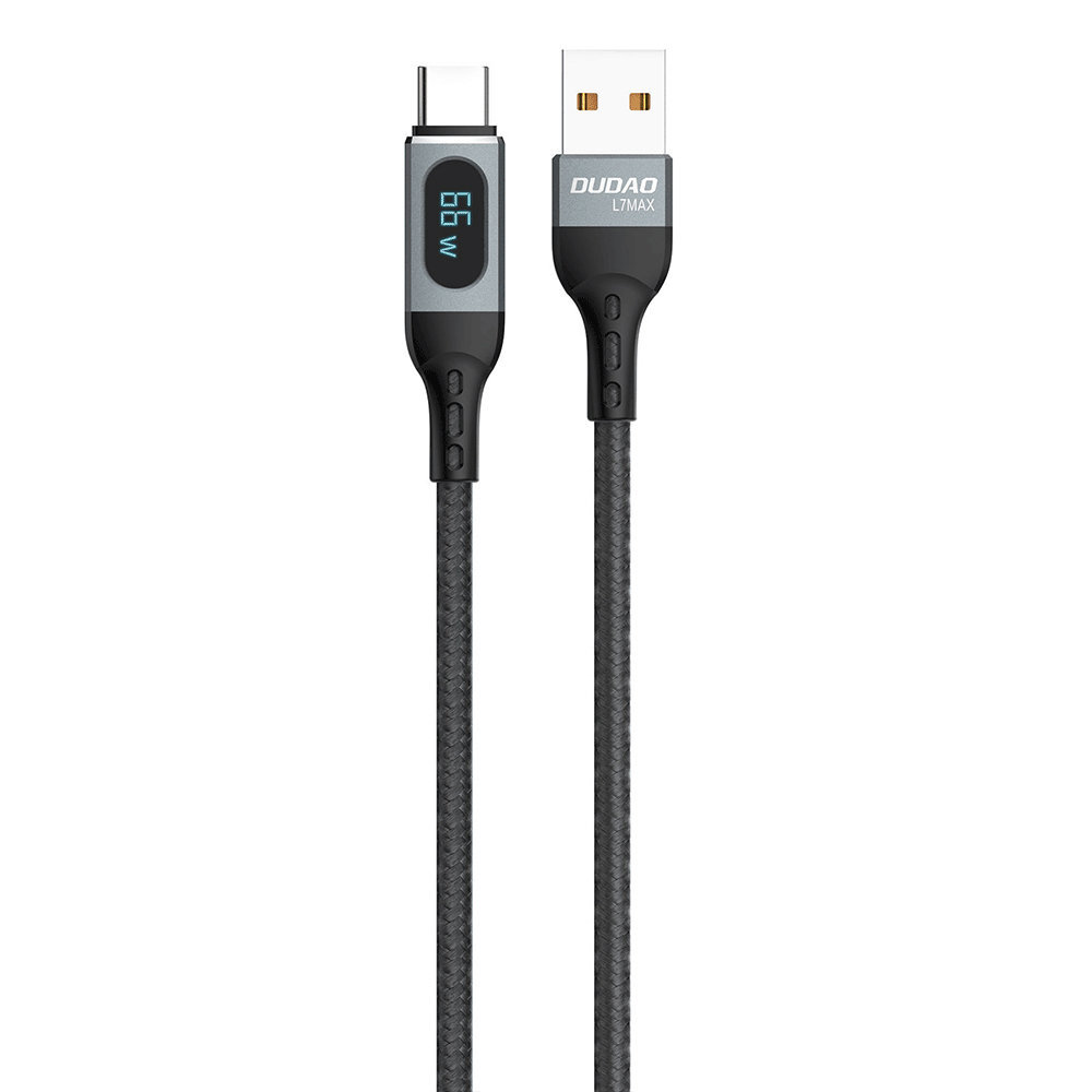 Фото - Кабель Dudao kabel USB - USB Typ C szybkie ładowanie PD 66W 1m czarny  (L7Max)