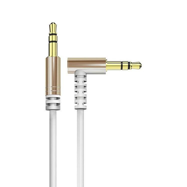 Фото - Кабель Dudao kątowy kabel przewód AUX mini jack 3.5mm 1m biały  (L11 white)