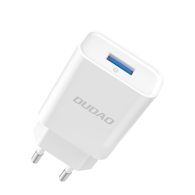 Zdjęcia - Kabel Dudao ładowarka sieciowa EU USB 5V/2.4A QC3.0 Quick Charge 3.0 biały (A3EU 