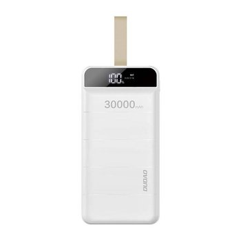 Dudao power bank 30000 mAh 3x USB z lampką LED biały (K8s+ white) - Dudao