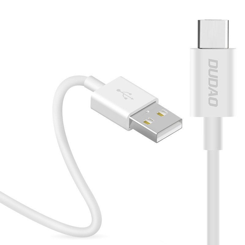 Фото - Кабель Dudao przewód kabel USB / USB Typ C 3A 1m biały  (L1T white)