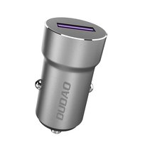 Dudao szybka ładowarka samochodowa USB do gniazda zapalniczki 5 A 22,5 W Quick Charge 3.0 VOOC szary (R4Pro Upgrade gray)