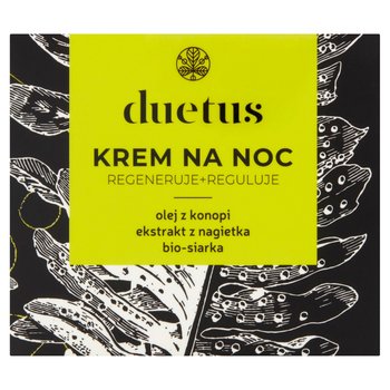 Duetus, krem na noc, regeneruje i reguluje, 50 ml - DUETUS